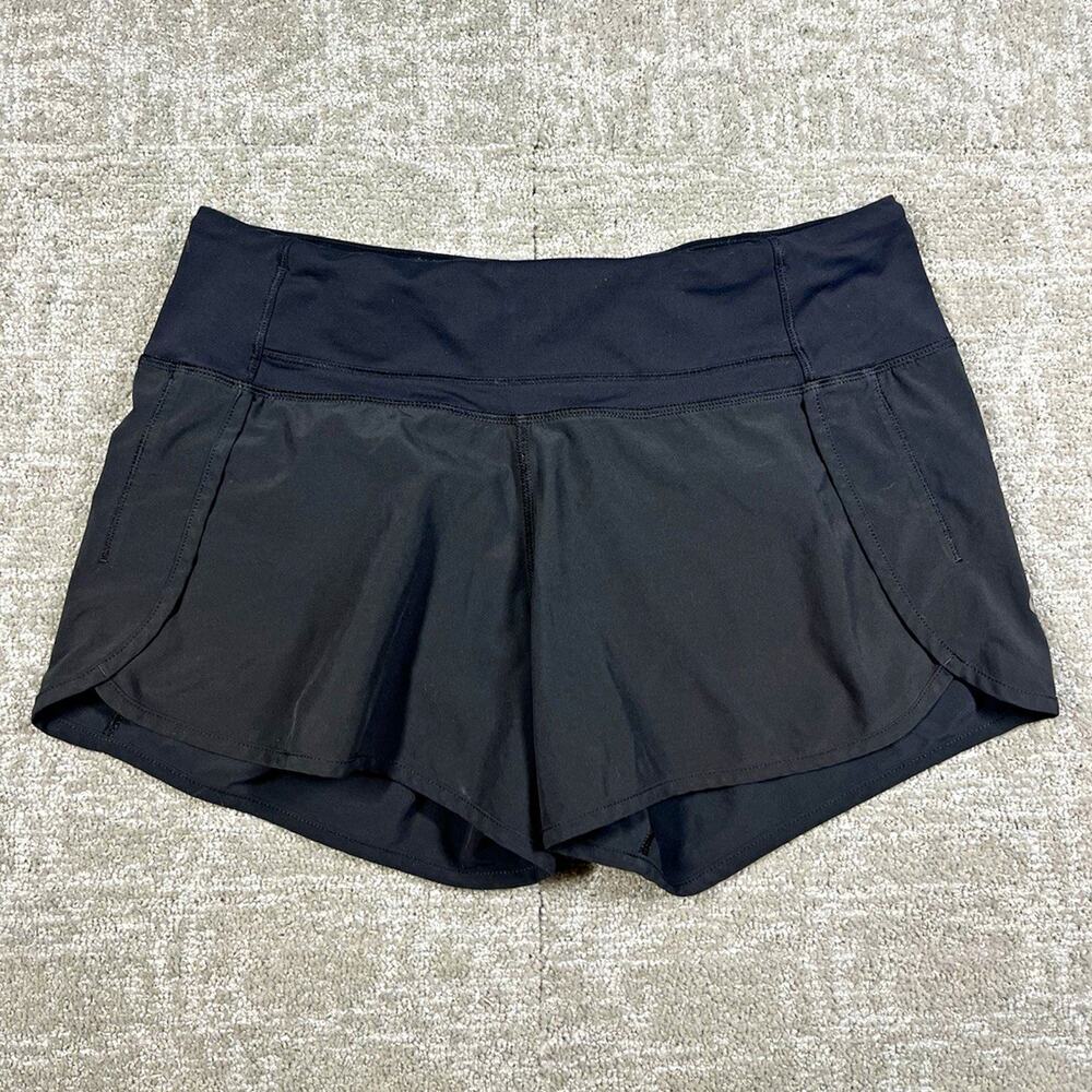 Lululemon Black Athletic Activewear Shorts Women Size 6